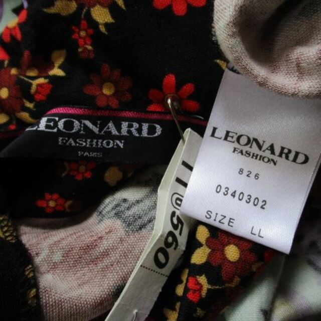 レオナール LEONARD ワンピース LL 日本製 美品 大きいサイズ