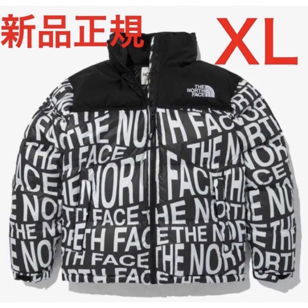 ダウンジャケットTHENORTHFACE ノースフェイス　ヌプシ　ダウン　グラフィック　黒　XL