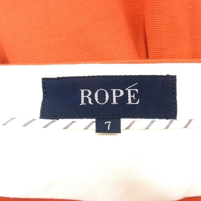 ROPE’(ロペ)のロペ ROPE ハーフパンツ ショート センタープレス 7 オレンジ /AU レディースのパンツ(ショートパンツ)の商品写真