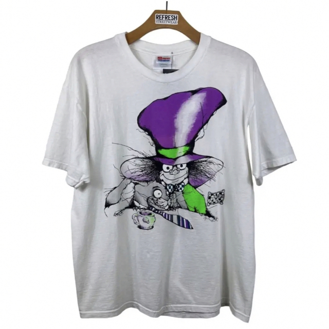 90s ANDAZIA 不思議の国のアリス Mad Hatter  TシャツXL