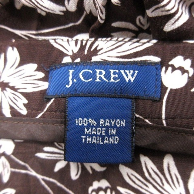 J.Crew(ジェイクルー)のジェイクルー J.CREW 台形スカート ミニ 花柄 茶 ブラウン /AU レディースのスカート(ミニスカート)の商品写真