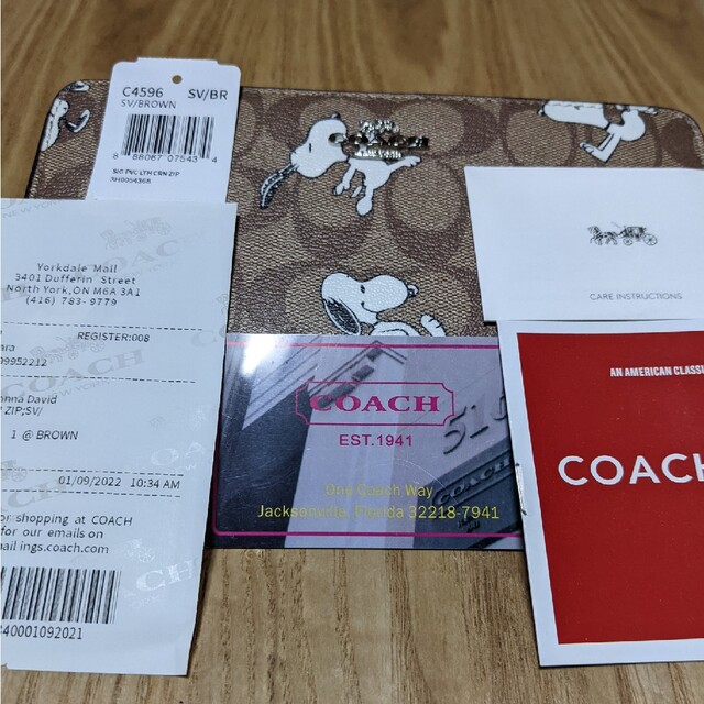 COACH(コーチ)のCOACH  長財布　シグネチャー　スヌーピー レディースのファッション小物(財布)の商品写真