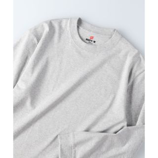 ヘインズ(Hanes)のヘインズ 丸首 BEEFY ビーフィー ロングスリーブ Tシャツ(Tシャツ/カットソー(七分/長袖))