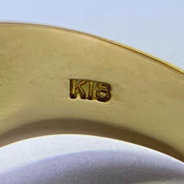 K18 透かしリング サイズ11号 4.7g イエローゴールド 18金