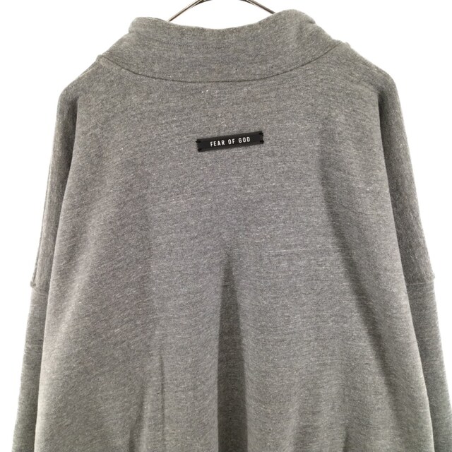 FEAR OF GOD フィアオブゴッド SIXTH COLLECTION MOCK NECK FG PULLOVER モックネックフロントロゴスウェット グレー L