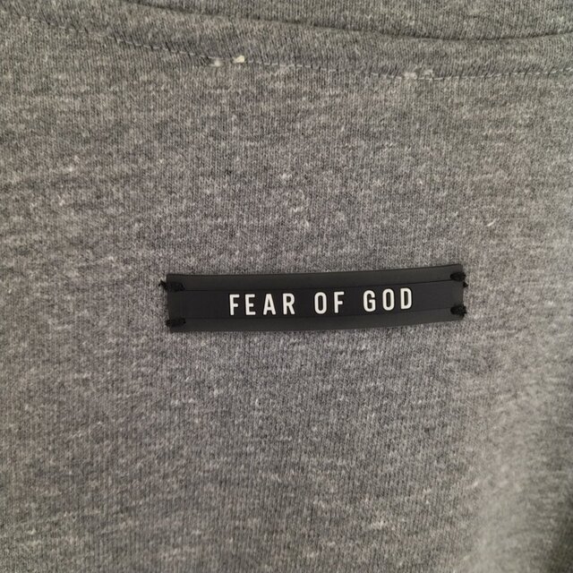 FEAR OF GOD フィアオブゴッド SIXTH COLLECTION MOCK NECK FG PULLOVER モックネックフロントロゴスウェット グレー L