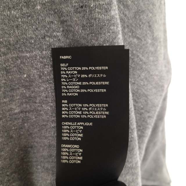 FEAR OF GOD フィアオブゴッド SIXTH COLLECTION MOCK NECK FG PULLOVER モックネックフロントロゴスウェット グレー L