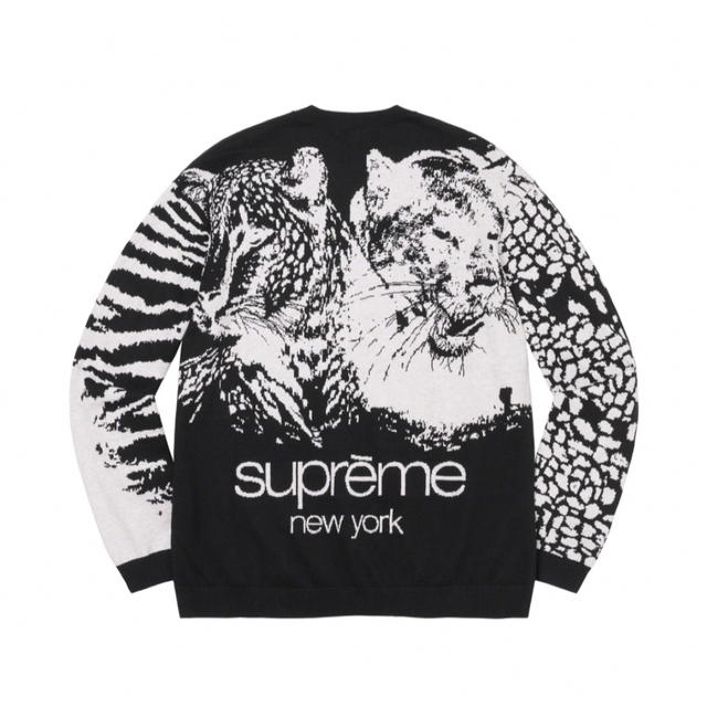 Supreme(シュプリーム)のSupreme Big Cats Jacquard L/S Top メンズのトップス(ニット/セーター)の商品写真