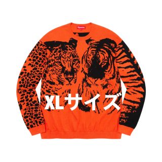 シュプリーム(Supreme)のsupreme Big Cats Jacquard L/S Top  (Tシャツ/カットソー(七分/長袖))