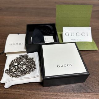 グッチ(Gucci)のGUCCI インターロッキングG シルバー ネックレス(ネックレス)