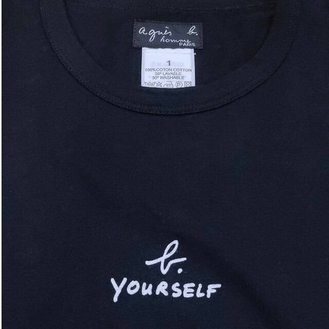 【新品・未使用】アニエスベー　agnes b.　ロゴTシャツ　Tシャツ　ブラックのサムネイル