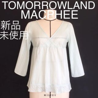 トゥモローランド(TOMORROWLAND)の【新品未使用】TOMORROWLAND / MACPHEE コットンブラウス(シャツ/ブラウス(長袖/七分))