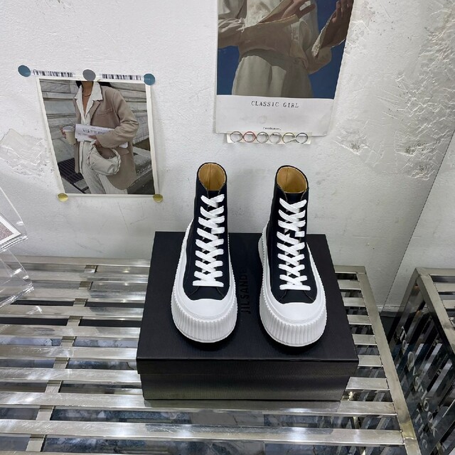 JIL SANDER ジルサンダー ハイトップスニーカー 納得できる割引 www
