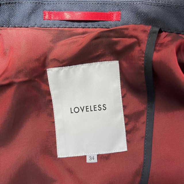 LOVELESS(ラブレス)のLOVELESS ネイビーダブルブレストジャケット レディースのジャケット/アウター(テーラードジャケット)の商品写真