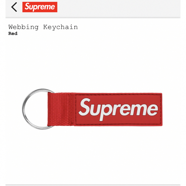 Supreme(シュプリーム)の‼️Webbing Keychain ^ - ^‼️3色‼️ メンズのファッション小物(キーホルダー)の商品写真