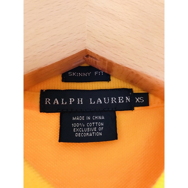 ラルフローレン 半袖ポロシャツ XSサイズ レディース イエロー レディースのトップス(ポロシャツ)の商品写真
