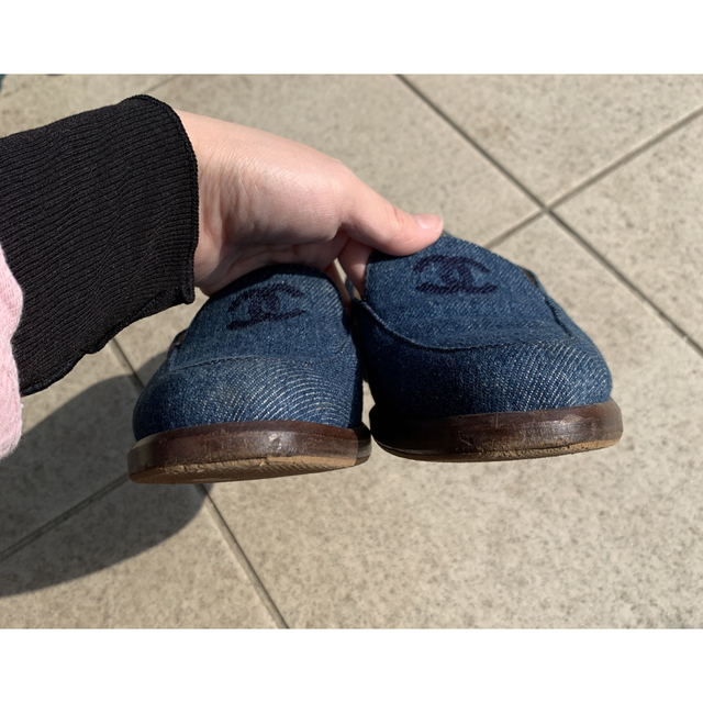 シャネル デニム刺繍ローファー 安い購入 www.toyotec.com