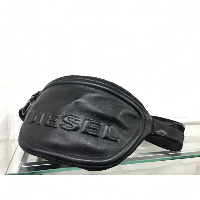 DIESEL ディーゼル レザーウエストポーチ ボディバッグ 超美品 60.0
