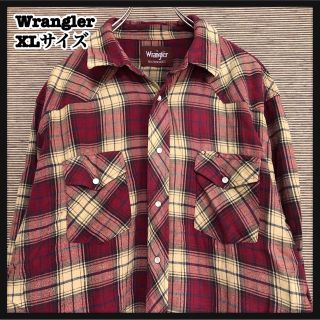 ラングラー(Wrangler)の【ラングラー】長袖シャツ　ウエスタンシャツ　チェック柄　スナップボタン27(シャツ)