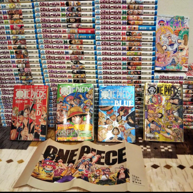 週末限定価格】ONE PIECE全巻105巻+オフィシャルブック4巻-