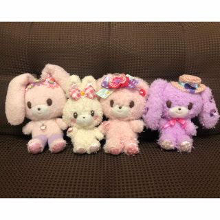 サンリオ(サンリオ)のぼんぼんりぼん、るんるんルル、ミルキーミミ、ラララフローラぬいぐるみ(ぬいぐるみ)