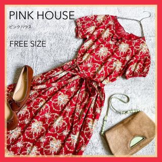 PINKHOUSE ピンクハウス ワンピース ピンク レース デート L