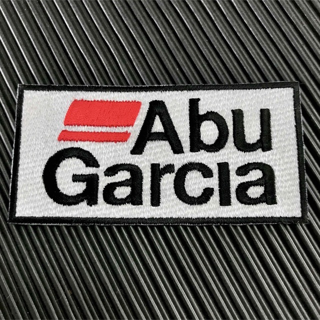 AbuGarcia(アブガルシア)の白 ABU GARCIA アイロンワッペン アブガルシア 釣 フィッシング 14 スポーツ/アウトドアのアウトドア(その他)の商品写真