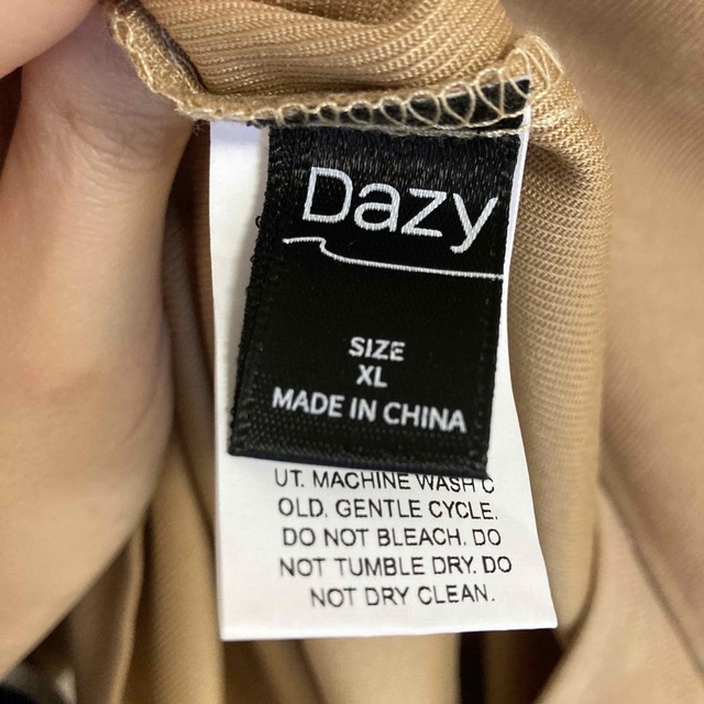 SHEIN Dazy ビッグカラー 前開き ワンピース フリル襟 レディースのワンピース(ひざ丈ワンピース)の商品写真