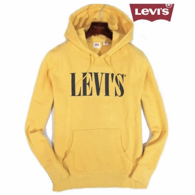 【Levi's／リーバイス】スウェット パーカー フーディーメンズM相当イエロー