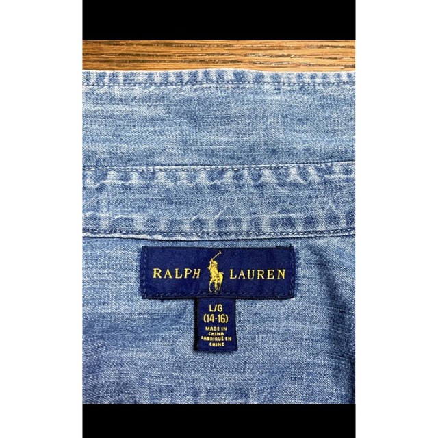 Ralph Lauren(ラルフローレン)のラルフローレン デニムシャツ ボタンダウン     NO1068 レディースのトップス(シャツ/ブラウス(長袖/七分))の商品写真