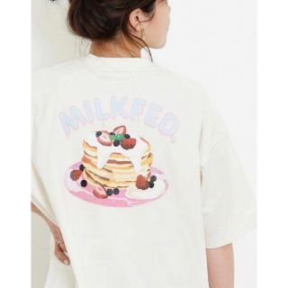 ミルクフェド(MILKFED.)のMILKFED Tシャツ パンケーキ ホワイト(Tシャツ(半袖/袖なし))