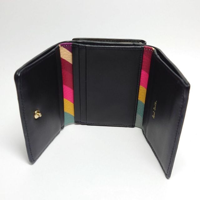 Paul Smith(ポールスミス)の【新品未使用】ポールスミス がま口三つ折り財布154 ブラック レディースのファッション小物(財布)の商品写真