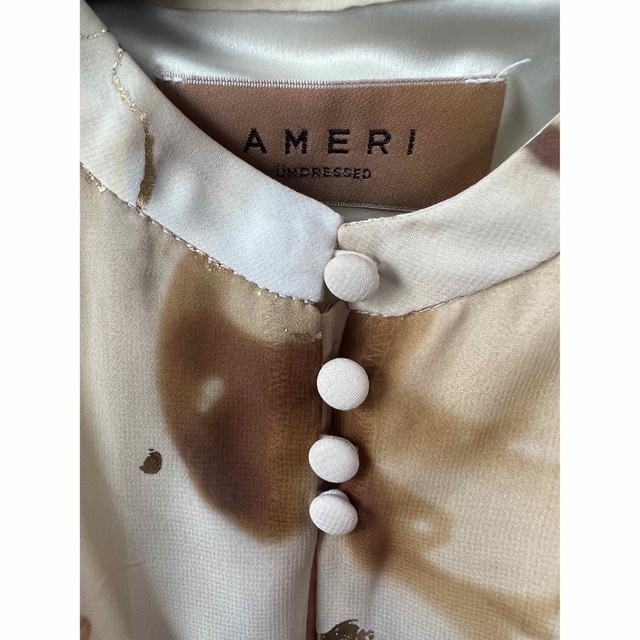 Ameri VINTAGE(アメリヴィンテージ)のameri vintage インクアートワンピース レディースのワンピース(ロングワンピース/マキシワンピース)の商品写真