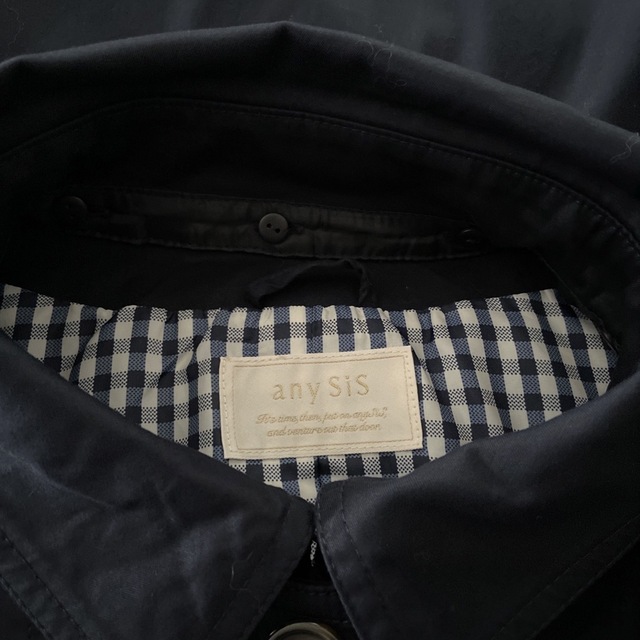 anySiS(エニィスィス)のトレンチコートネイビー　エニシィス レディースのジャケット/アウター(トレンチコート)の商品写真