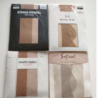 ソニアリキエル(SONIA RYKIEL)のパンティストッキング♪Ｌ～ＬＬ4足セット☆全てベージュ系(*‘ω‘ *)(タイツ/ストッキング)