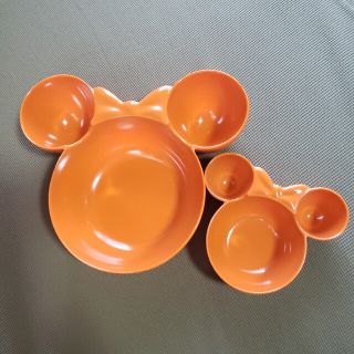 ディズニー(Disney)のアイコン型ボウルセット  ミニーマウス食器(食器)