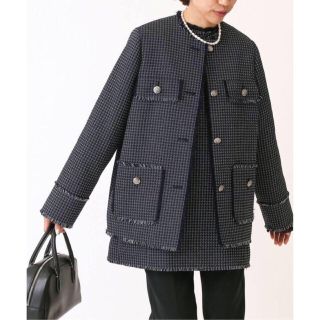IENA イエナ Monotone Tweed ジャケット モノトーン ツイード | www