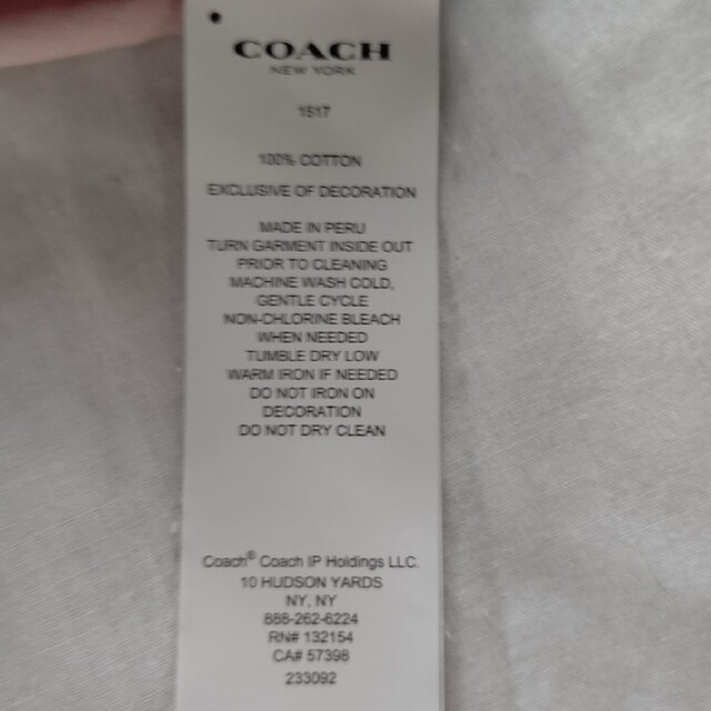 COACH(コーチ)のセール品‼️COACH Tシャツ=͟͟͞͞🐴 レディースのトップス(Tシャツ(半袖/袖なし))の商品写真