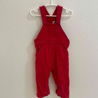 プチバトー(PETIT BATEAU)のプチバトー　ベビー　サロペット　80センチ(ロンパース)