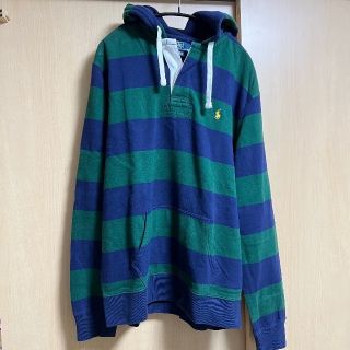 ポロラルフローレン(POLO RALPH LAUREN)のポロラルフローレン ボーダーパーカー Lサイズ(パーカー)