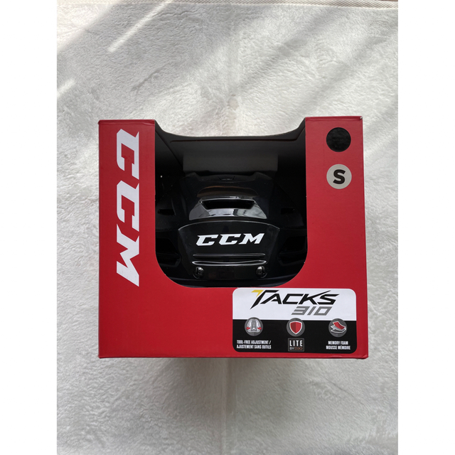 最安値挑戦】 新品未使用 アイスホッケー ヘルメット CCM Tacks310 S