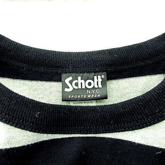 schott(ショット)のショット SCHOTT NYC 近年 ボーダー Tシャツ 長袖 S IBO37 メンズのトップス(Tシャツ/カットソー(七分/長袖))の商品写真