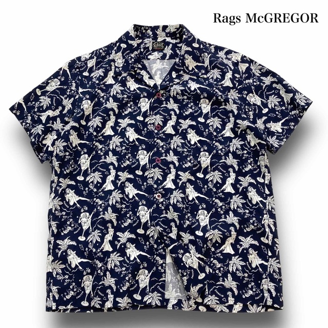 RagsMcGREGOR】ラグスマクレガー アロハガール オープンカラーシャツ