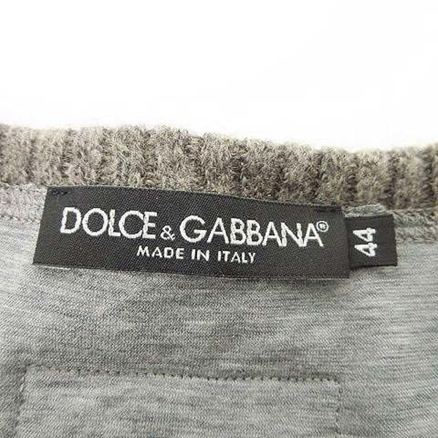 DOLCE&GABBANA(ドルチェアンドガッバーナ)のドルチェ&ガッバーナ ヘンリーネック ニット シャツ 44 ベージュ IBO37 メンズのトップス(ニット/セーター)の商品写真