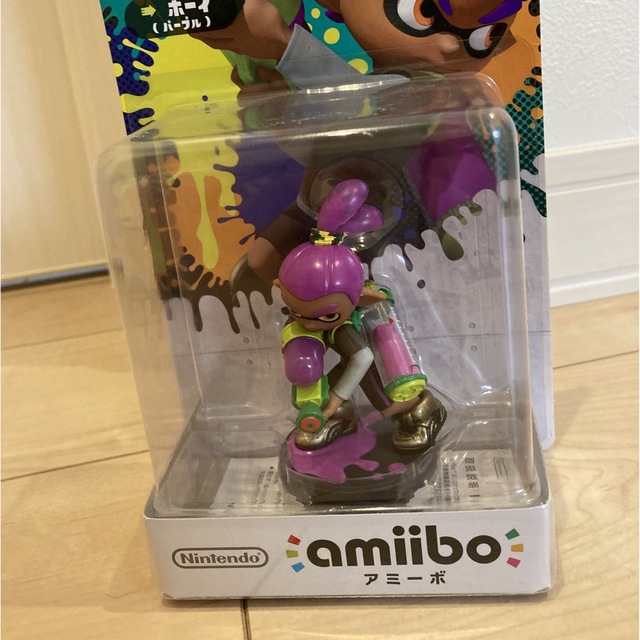 任天堂(ニンテンドウ)の未開封　スプラトゥーン amiibo アミーボ パープル エンタメ/ホビーのフィギュア(ゲームキャラクター)の商品写真