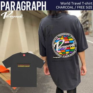 パラグラフ 正規品 直輸入 ワールド トラベル  Tシャツ チャコール(Tシャツ/カットソー(半袖/袖なし))