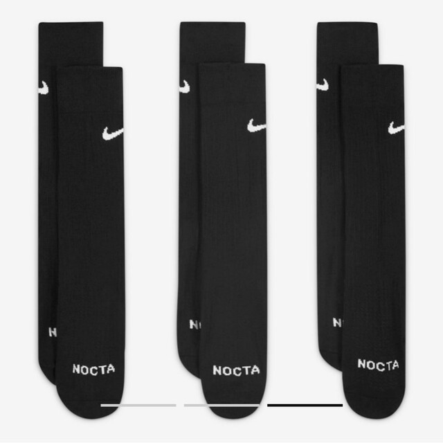 NIKE(ナイキ)のNIKE NOCTA ソックス XL 3枚セット メンズのレッグウェア(ソックス)の商品写真