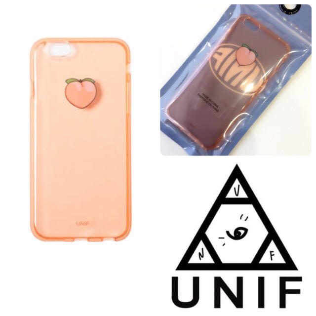 UNIF(ユニフ)の完売品◉UNIF iPhone6 6s ピーチ アイフォンケース カバー スマホ スマホ/家電/カメラのスマホアクセサリー(iPhoneケース)の商品写真