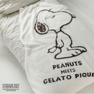 ジェラートピケ(gelato pique)の新品未使用【gelato pique】PEANUTS SNOOPYブランケット(その他)