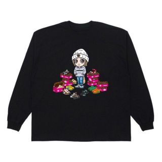 ベースメント(BASEMENT)の箱付属 ayu BASEMENT ayupan L/S TEE BLACK XL(Tシャツ/カットソー(七分/長袖))